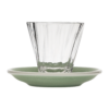 180ml Twisted Cappuccino Glass  and 14.5cm Shared Saucer
