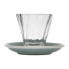 180ml Twisted Cappuccino Glass  and 14.5cm Shared Saucer