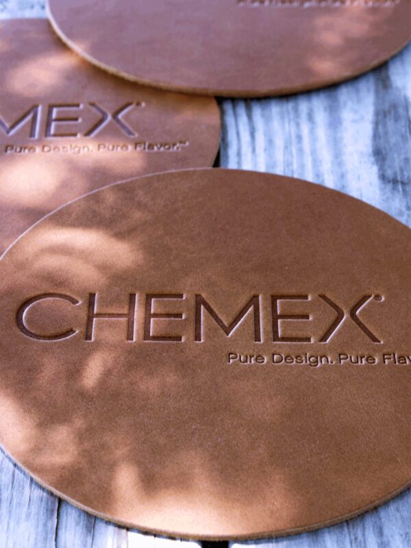 5.75" Leather Coaster