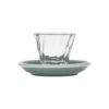 70ml Twisted Espresso Glass  and 11.5cm Espresso Saucer
