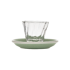 70ml Twisted Espresso Glass  and 11.5cm Espresso Saucer