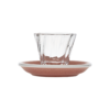 70ml Twisted Espresso Glass  and 11.5cm Espresso Saucer