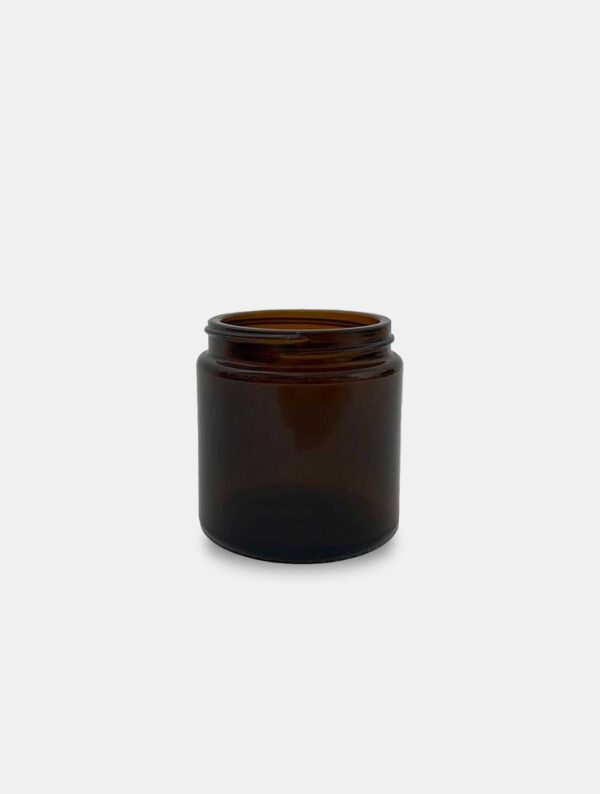 Bean Jar, brown glass