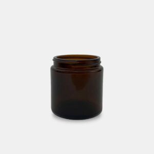 Bean Jar, brown glass