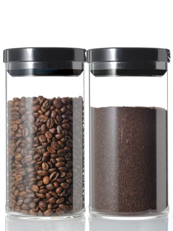 hario-glass-canister-1000ml-34oz-6903cf-hario_mcn-300b-glass-coffee-canister_1000ml_in-use HARIO Glass Canister (1000ml/34oz)