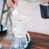 HARIO V60-02 Ceramic Dripper Set (White)