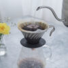 hario-v60-02-metal-dripper-silver-0c6c7d-hario_vdm-02hsv_v60-02-metal-dripper_silver_in-use HARIO V60-02 Metal Dripper (Silver)