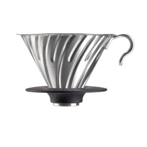 HARIO V60-02 Metal Dripper (Silver)