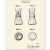 Patent Poster Coffeemaker 1944
