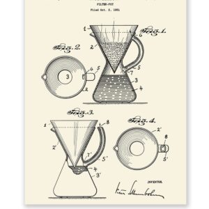 Patent Poster Filter Pot 1951