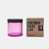 Polymer Bean Jar + lid, pink