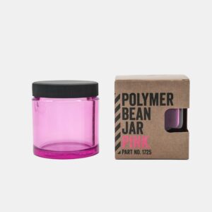 Polymer Bean Jar + lid, pink