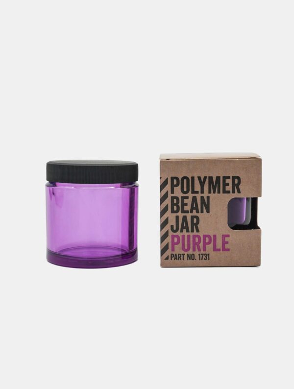 Polymer Bean Jar + lid, purple