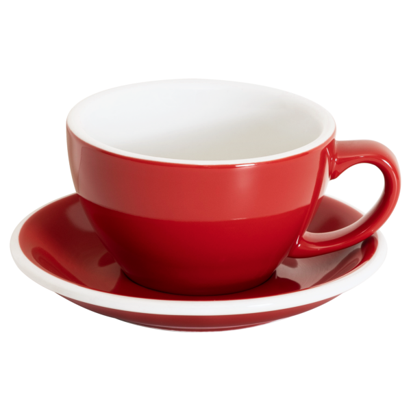 Set of 1 x 300ml Cafe Latte Cup and Saucer