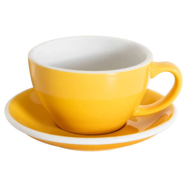 Set of 1 x 300ml Cafe Latte Cup and Saucer