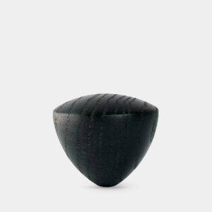 Standard Knob, 100 % natural oak wood,  lacquered black, ø44mm
