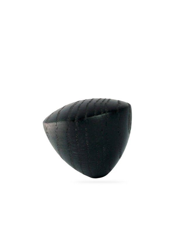 Standard Knob, 100 % natural oak wood,  lacquered black, ø44mm