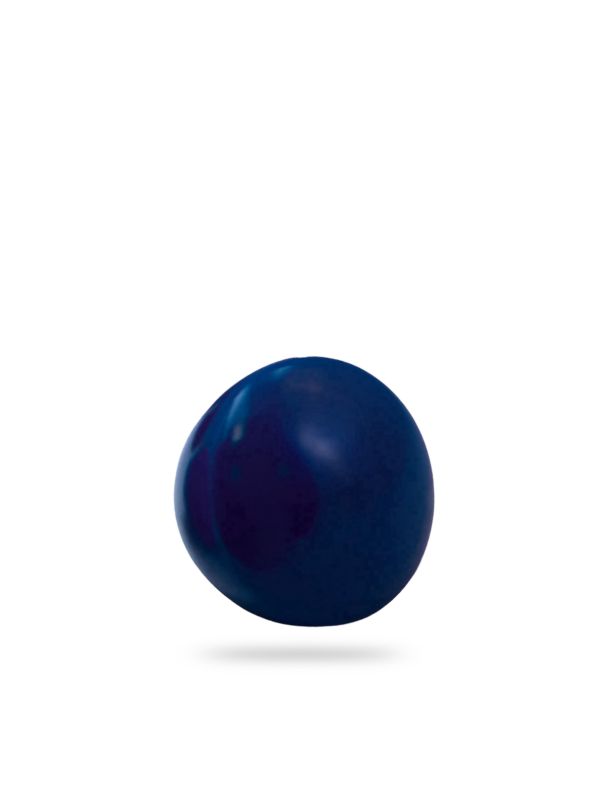 Standard Knob, beech wood, lacquered blue, ø44mm