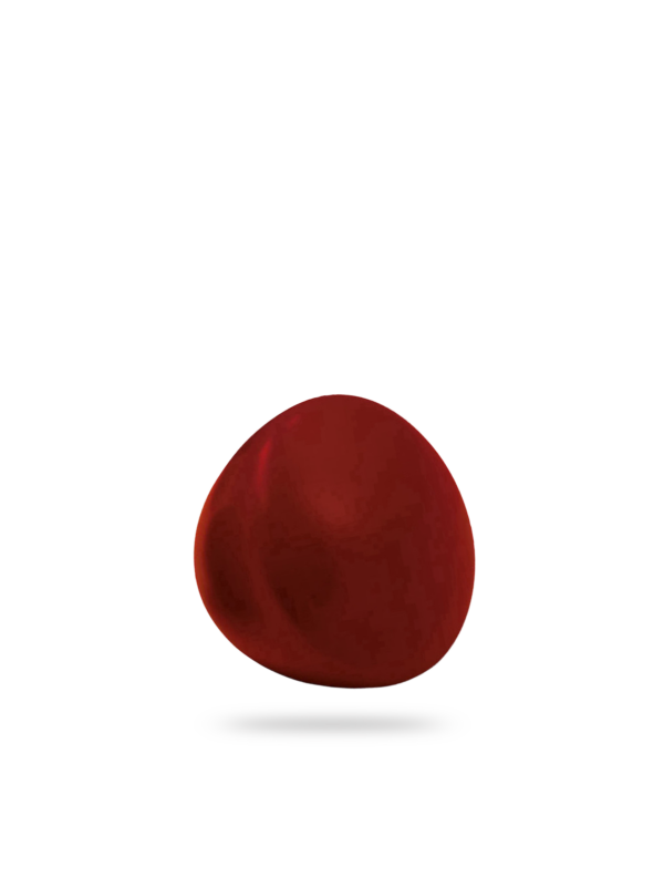 Standard Knob, beech wood, lacquered wine red, ø44mm