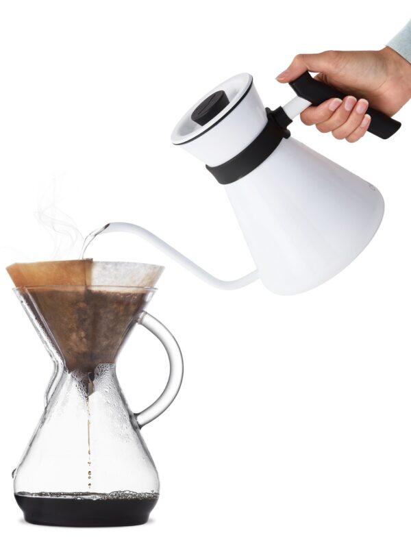 White Stainless Steel Gooseneck Chettle®