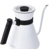 White Stainless Steel Gooseneck Chettle®