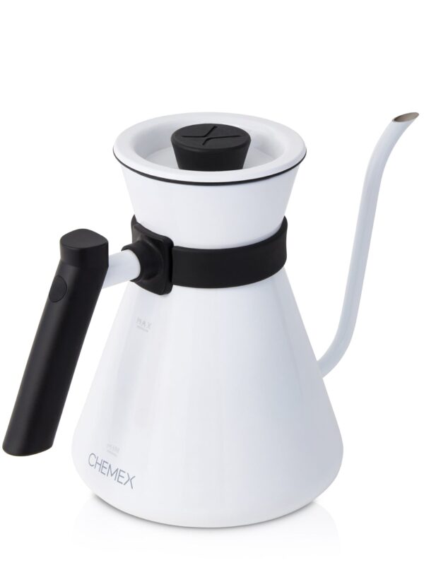 White Stainless Steel Gooseneck Chettle®